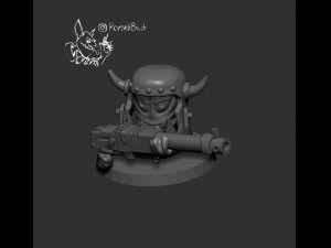 wormshammer ork 3Dプリントモデル