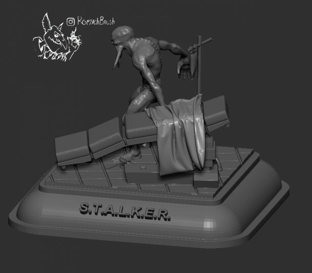 bloodsuker stalker 3D Druckmodell .c4d .max .obj .3ds .fbx .stl .blend