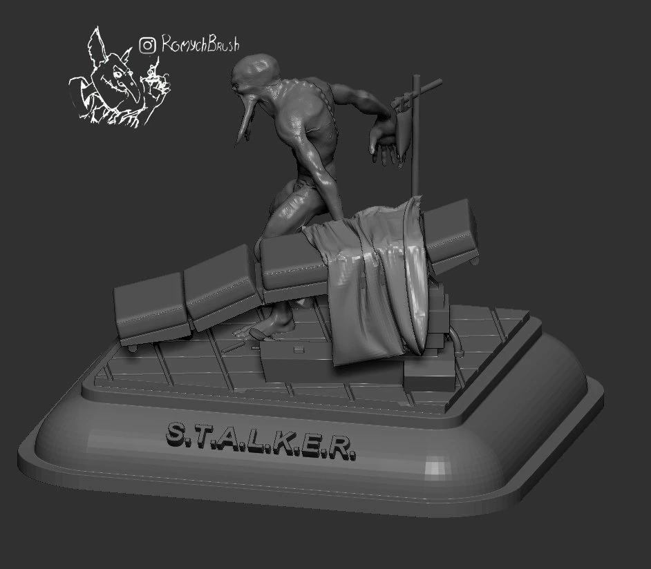 bloodsuker stalker 3D Print Model .c4d .max .obj .3ds .fbx .stl .blend