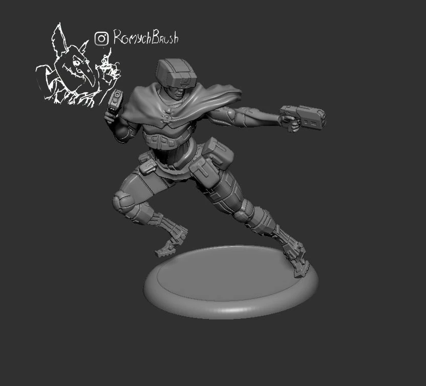cyber 3D Print Model .c4d .max .obj .3ds .fbx .stl .blend 