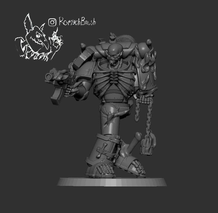 spacemariner legion of damned 3 3D Print Model .c4d .max .obj .3ds .fbx .stl .blend