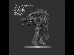 spacemariner legion of damned 3 3D 프린트 모델
