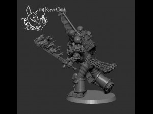 spacemariner legion of damned 5 3D Принт Модель