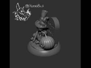 cochon d'Halloween Modèles 3D en vedette