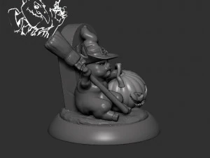 cochon d'Halloween Modèles 3D en vedette