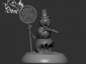 snowman Model Cetak 3D