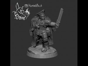 imperial guard commander 3D Print Models