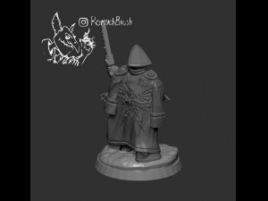 imperial guard commander 3D 프린트 모델