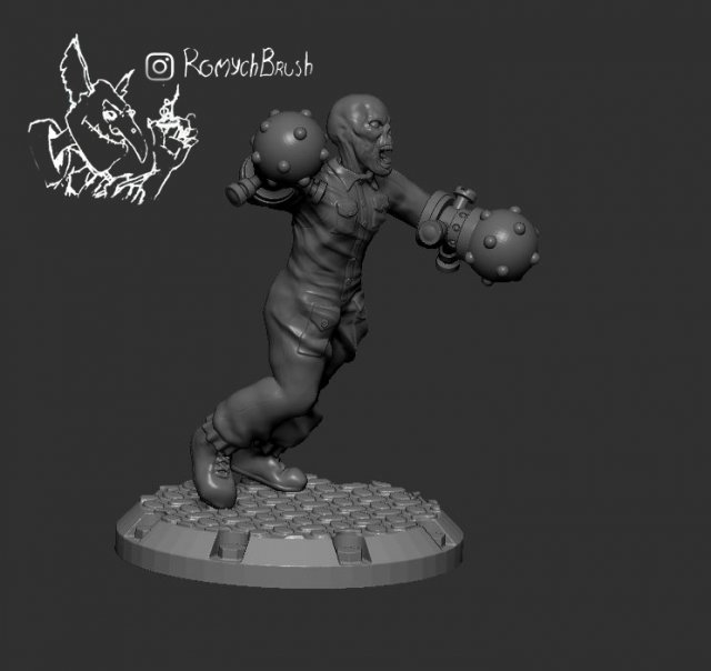 dust1947 blutkreuz korps zombie squad 3D Baskı Modeli .c4d .max .obj .3ds .fbx .stl .blend 