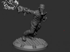 dust1947 blutkreuz korps zombie squad 3D Baskı Modeli