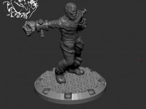 dust1947 blutkreuz korps zombie squad 3D Baskı Modeli