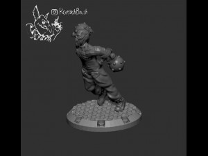 dust1947 blutkreuz korps zombie squad 3D Baskı Modeli