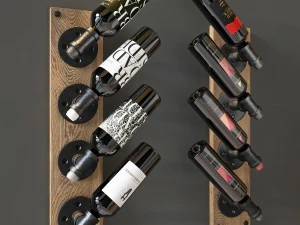 wine bottle 2 3D Model