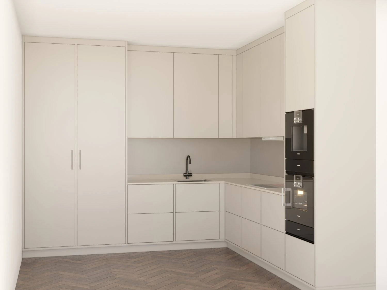 minimal kitchen 3 3D Model .c4d .max .obj .3ds .fbx .stl .blend 
