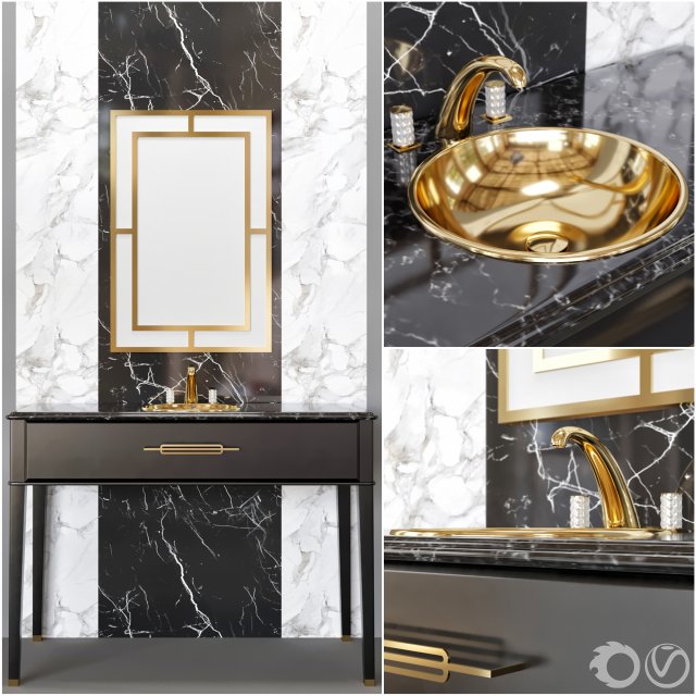bathroom furniture 04 3D Модель .c4d .max .obj .3ds .fbx .stl .blend 