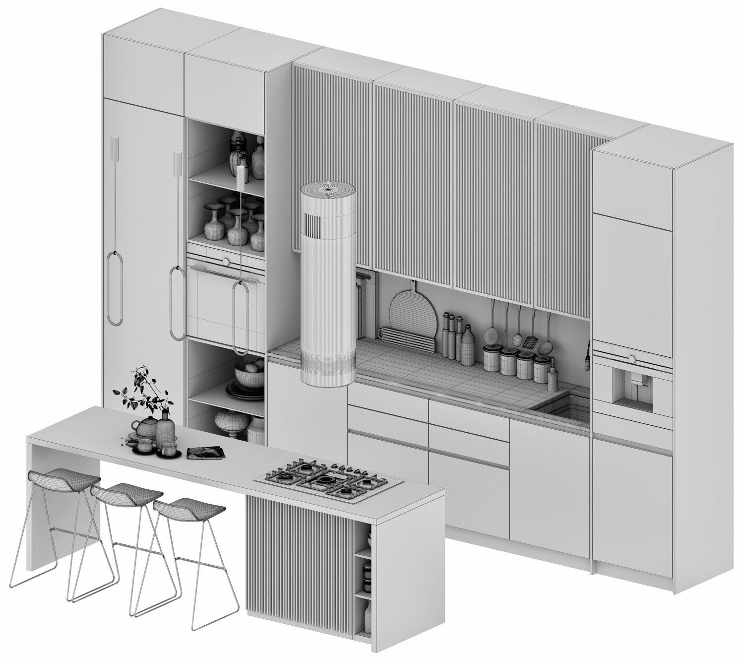 3d models kitchen