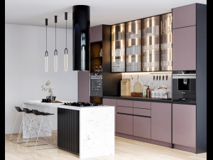 kitchen scene 2 3Dモデル
