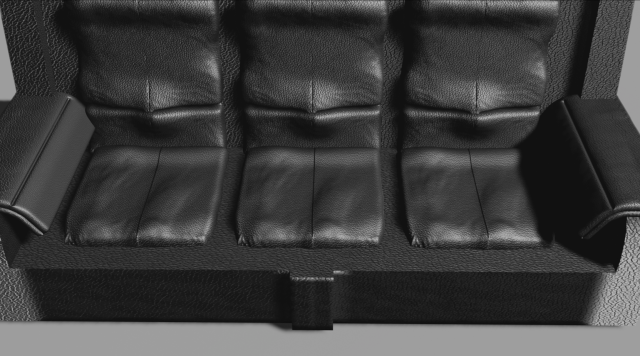 dermantine sofa 3D Model .c4d .max .obj .3ds .fbx .stl .blend 