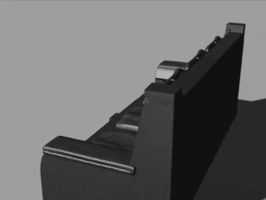 sofa kulit imitasi Model 3D