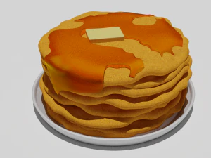 パンケーキ 3Dモデル