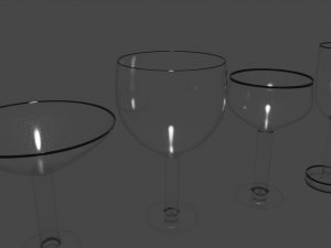 set of glasses 3D मॉडल