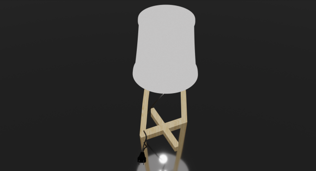 modern lamp Model 3D .c4d .max .obj .3ds .fbx .stl .blend 
