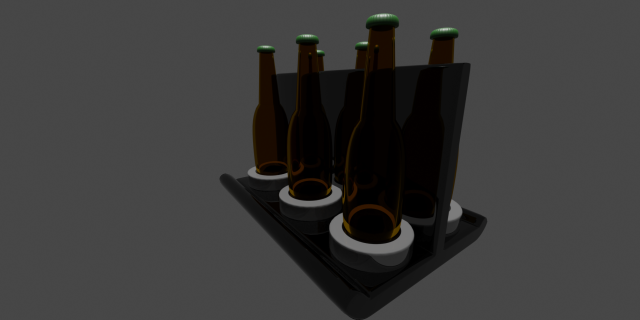 beer box 3D Modell .c4d .max .obj .3ds .fbx .stl .blend