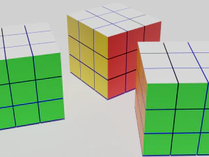 キューブルービック 3Dモデル