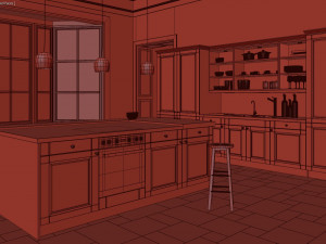 kitchen Modelo 3D