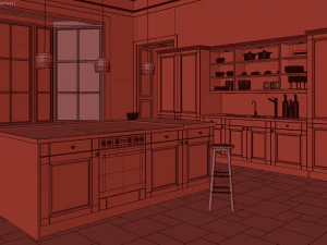 cucina Modello 3D