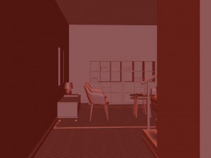 living room Model 3D