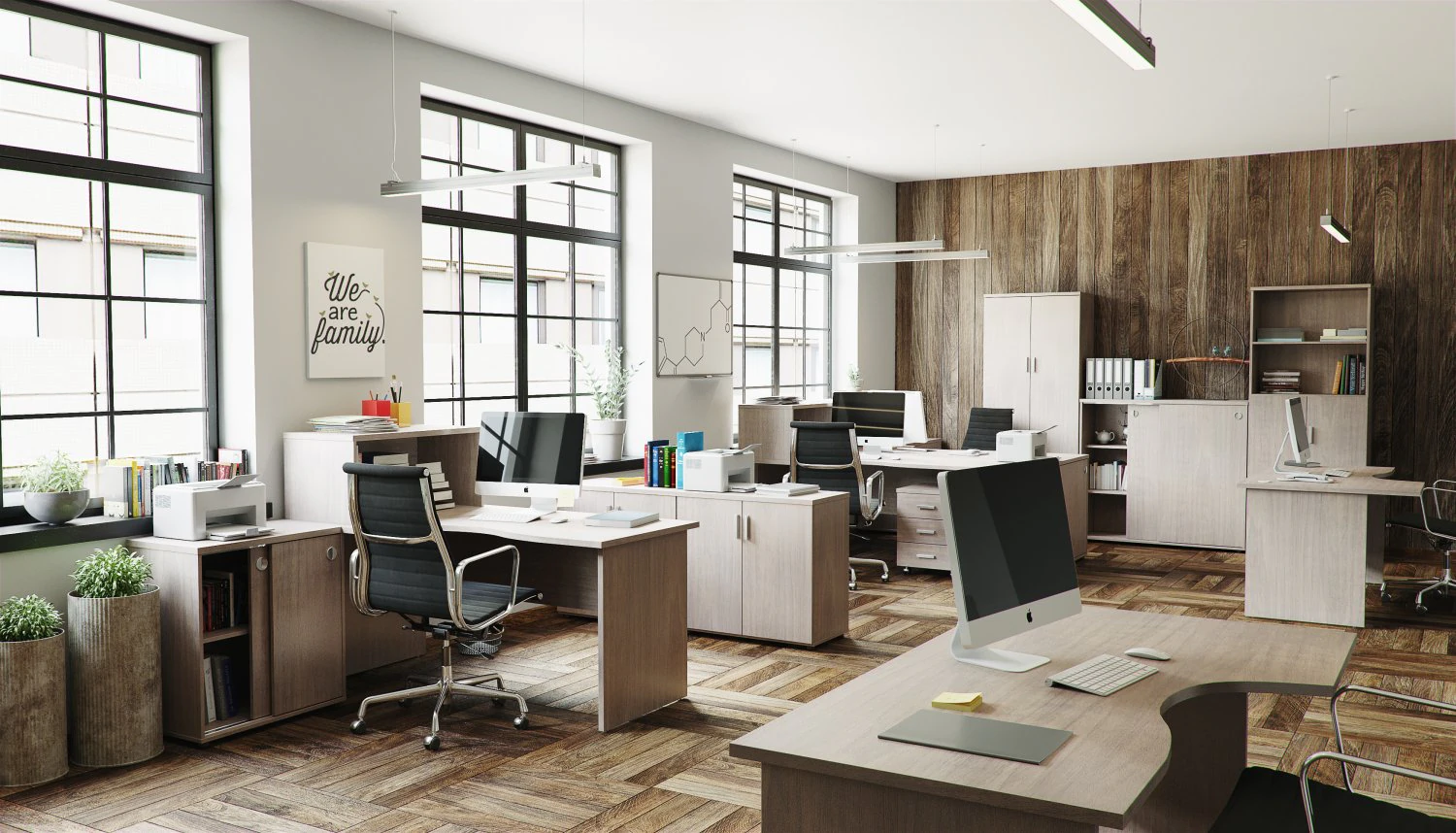 कार्यालय 3D मॉडल .c4d .max .obj .3ds .fbx .stl .blend 