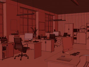 कार्यालय 3D मॉडल