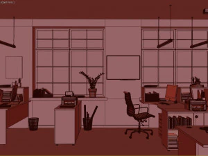 कार्यालय 3D मॉडल