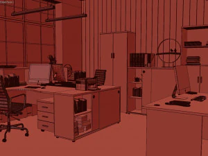 कार्यालय 3D मॉडल