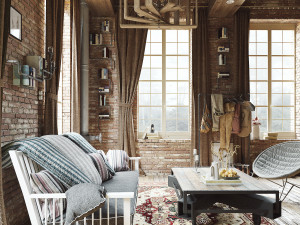 living room 3D-Modell