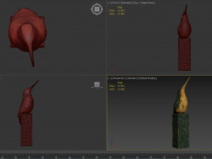 bird sculpture Model 3D