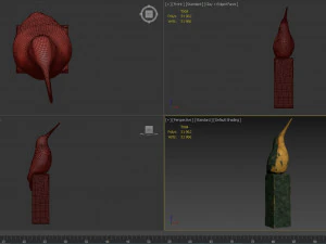 bird sculpture 3D Model