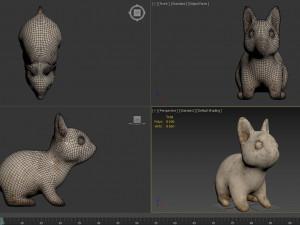 bunny sculpture 3D Model