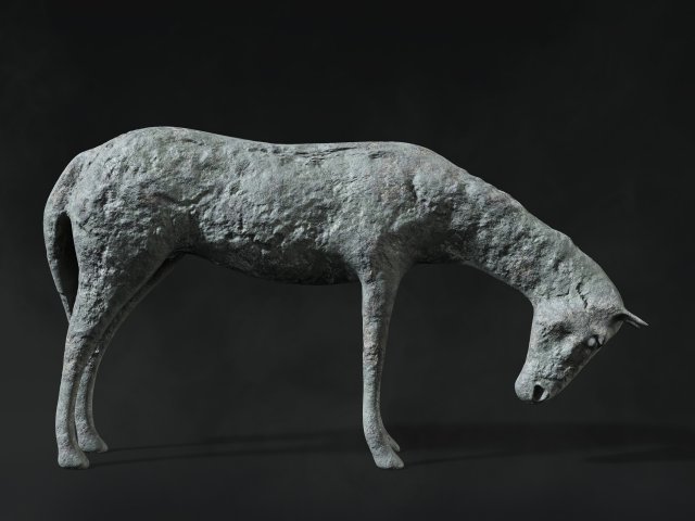 horse sculpture low-poly Modello 3D .c4d .max .obj .3ds .fbx .stl .blend 