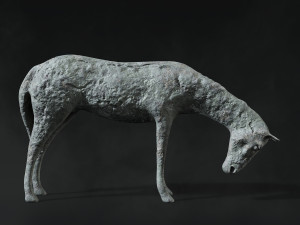 horse sculpture low-poly 3D Model