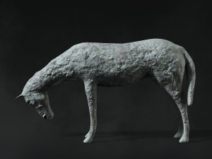 horse sculpture low-poly Modello 3D