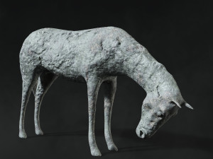 horse sculpture low-poly Modello 3D