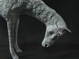 horse sculpture low-poly Modello 3D