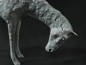 horse sculpture low-poly 3D Model