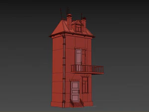 cartoon house 3D Model