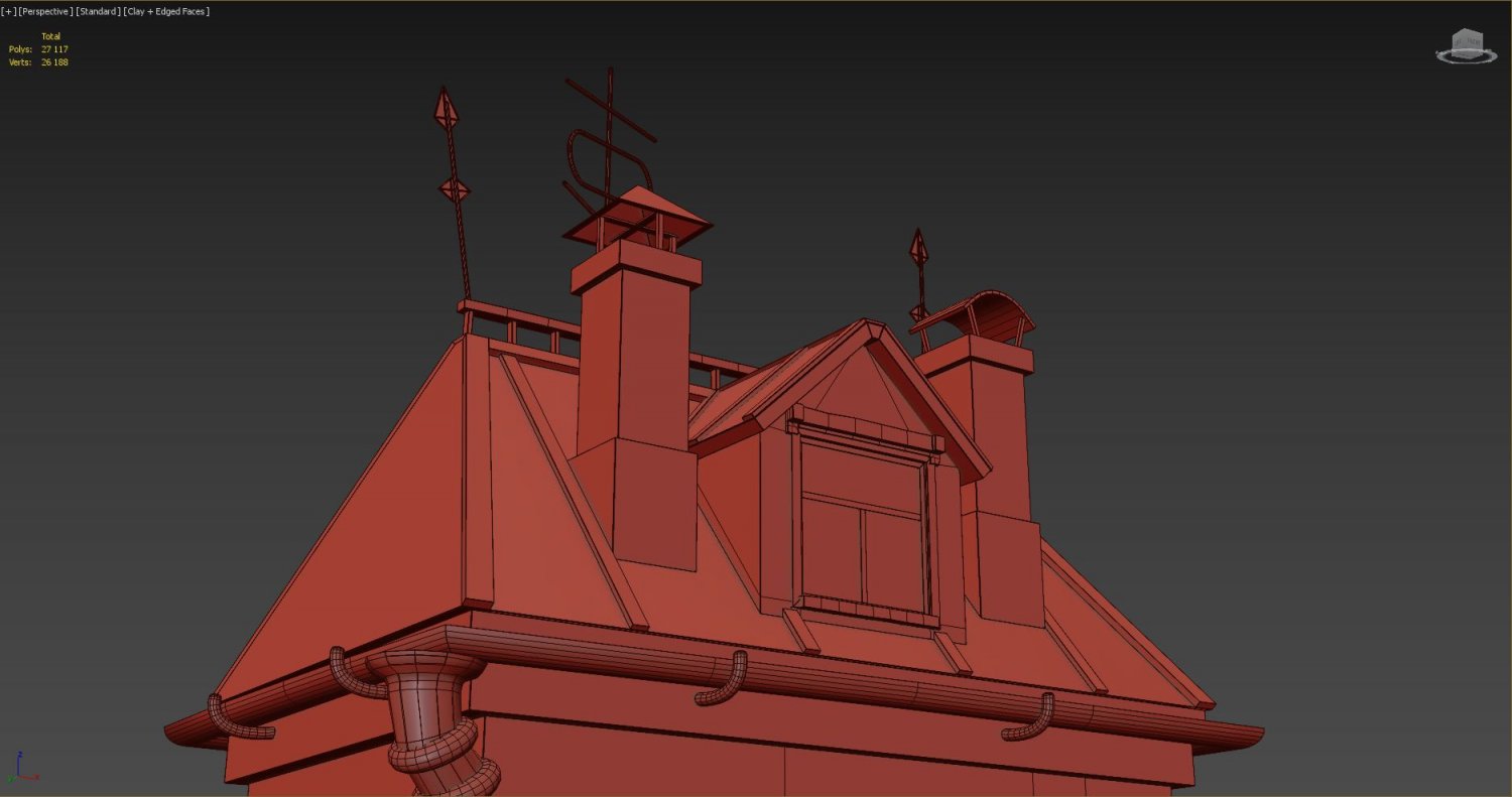 Cartoon House 3d Model In Buildings 3dexport