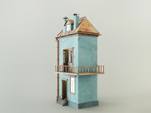 cartoon house 3D-Modell