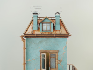 cartoon house 3D-Modell