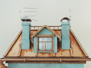 cartoon house 3D-Modell